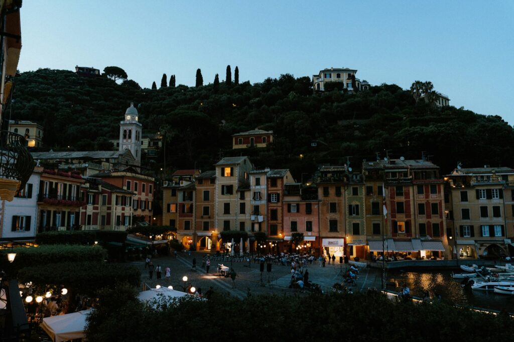 A group of buildings sitting on top of a hill