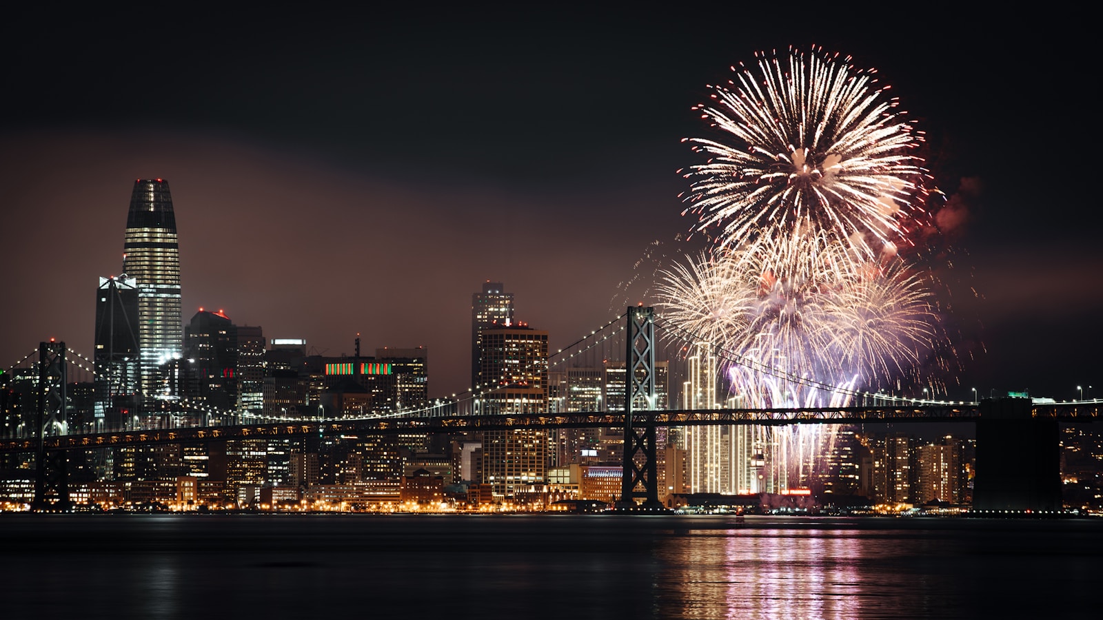 yellow fireworks